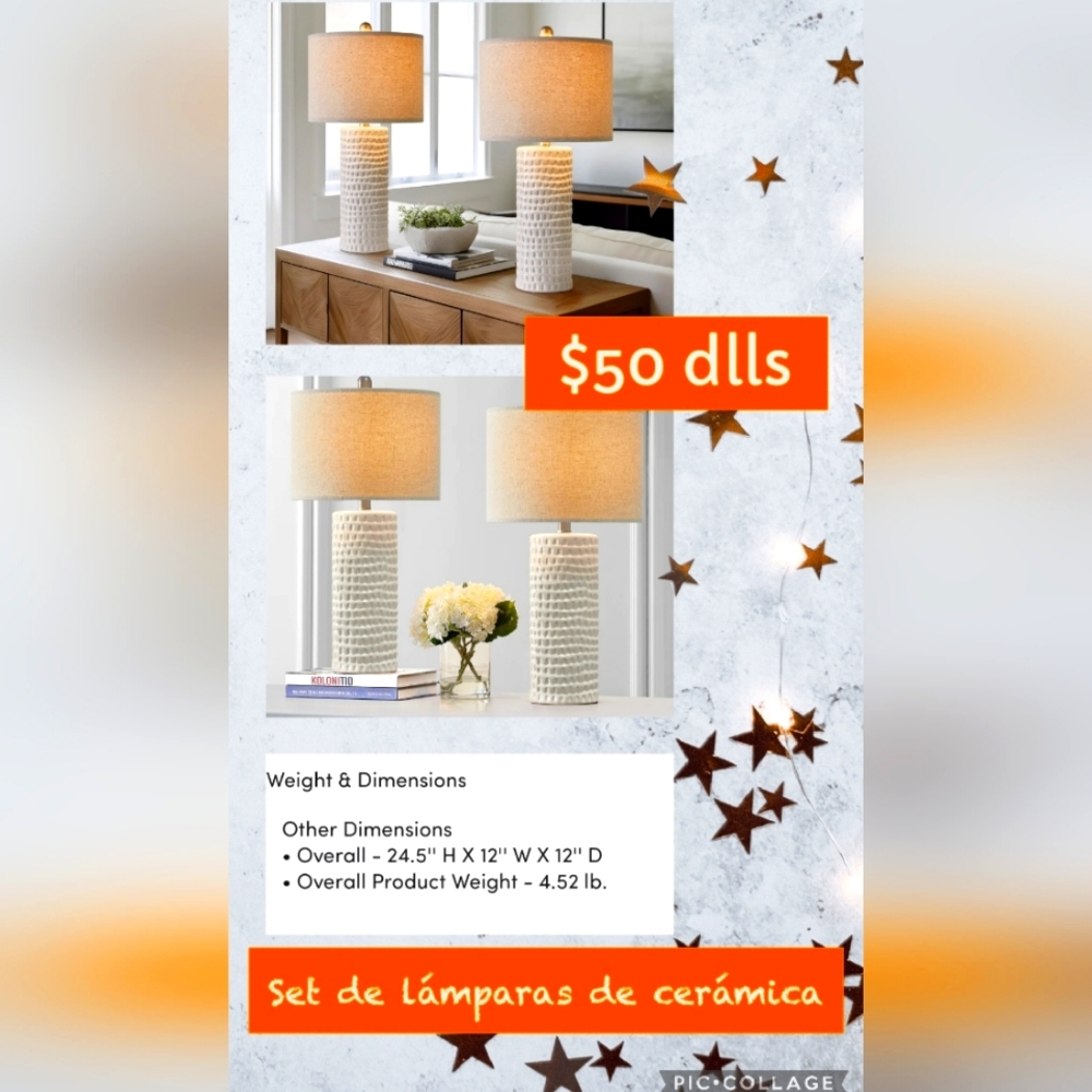 Set of new lamps